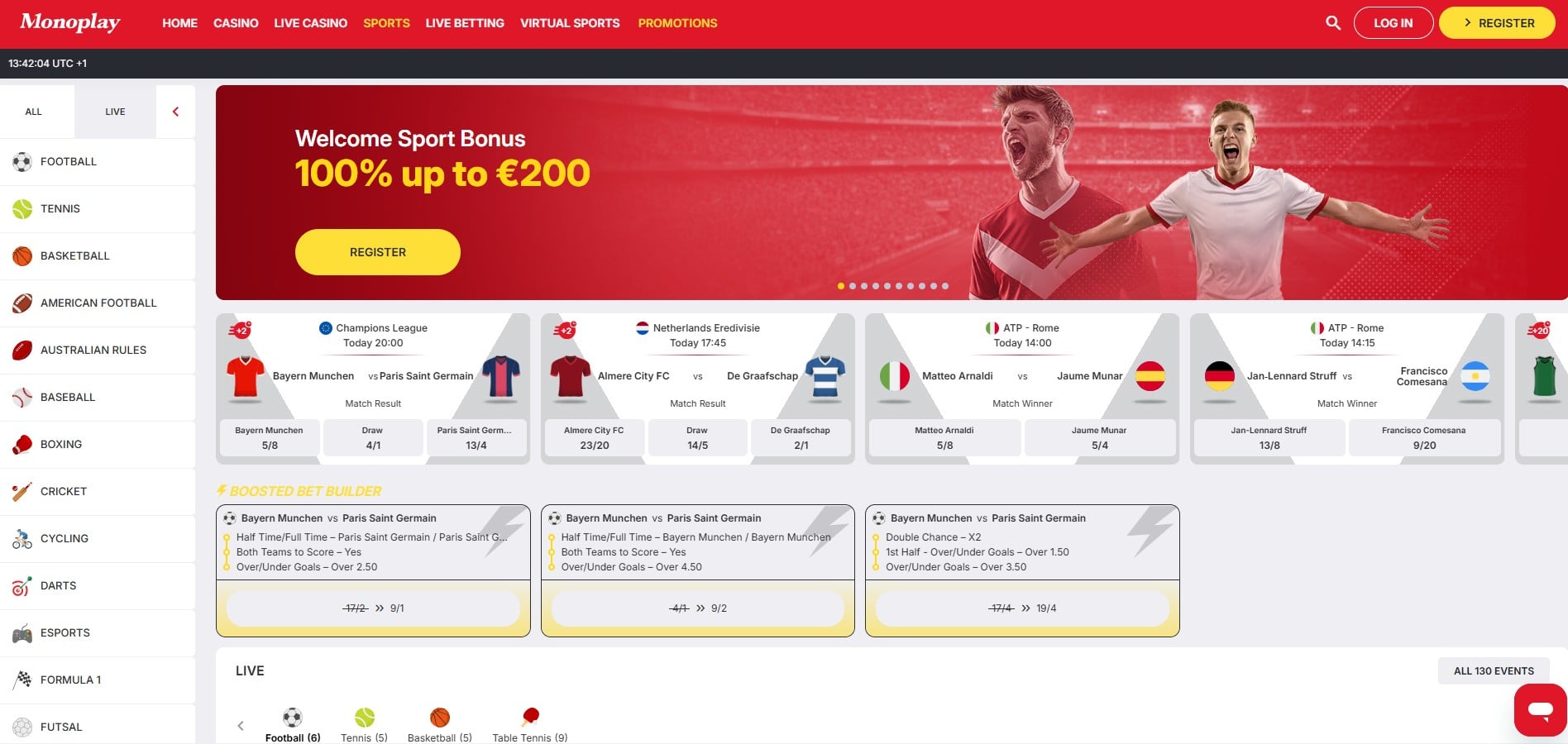 Monoplay Sportsbook